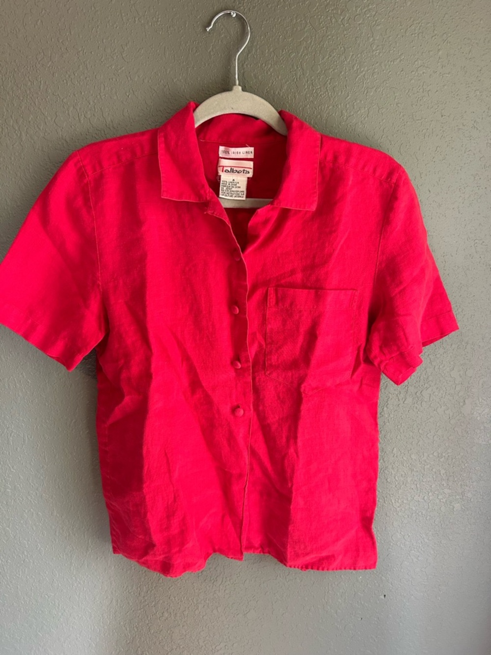 Vintage Irish Linen Talbots Blouse